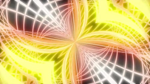 Hypnotic Glowing Geometric Lines Abstract Background Animation