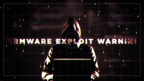 Cyber Glitch Text Reveal for Warning and Security