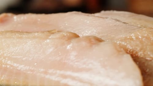 Close-up of Fresh Fish Fillets