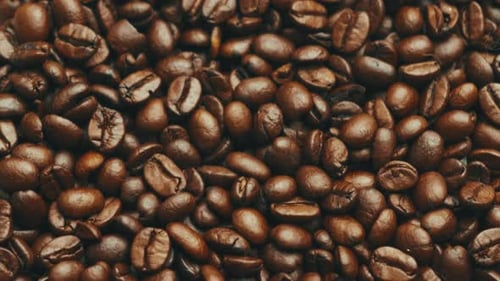 Rich Coffee Imagery Vivid Espresso Bean Depiction Detailed Shot Of Aromatic Coffee Beans