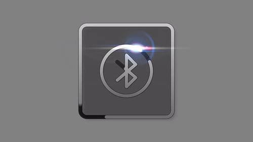 Animated Bluetooth logo animation