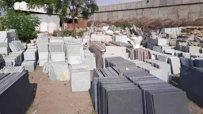 Rocks Slowly Moving from the Splinter s Belt, Industrial Stock Footage ...