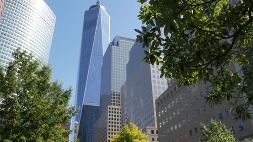 New York City Manhattan Downtown Financial District Street World Trade Center Battery Park USA