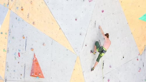 Man Climbing By The Rock Wall 7