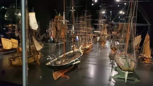 Visitors walking around the museum and magnificent historical antiques