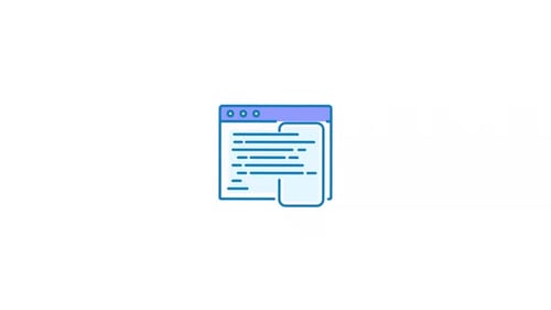 Animated Document Icon Revealing Web Browser Interface