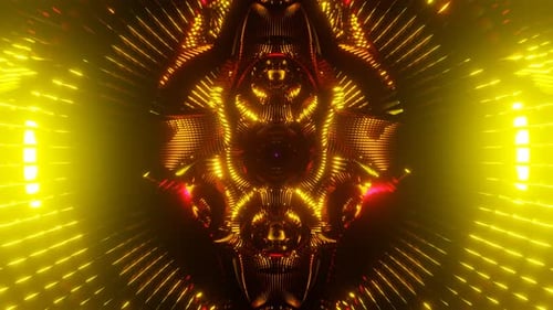 Disco Strobe Lights in Neon Flash Within This Vibrant VJ Loop's Backdrop