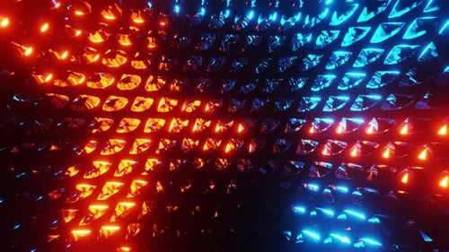 Abstract sparkling animated background. Infinitely looped animation