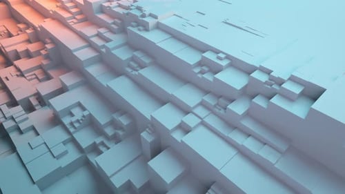 Moving Geometric Surface 124 4K