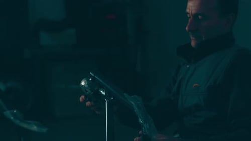 A Disabled Man Assembles a Stroller