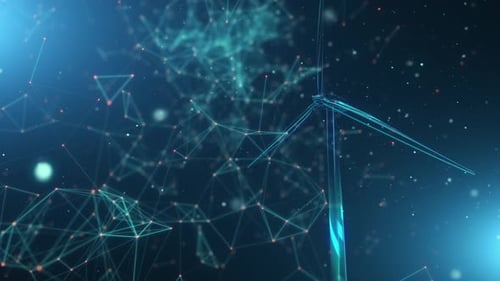 Wind Turbine Technology Concept Renewable Energy Background