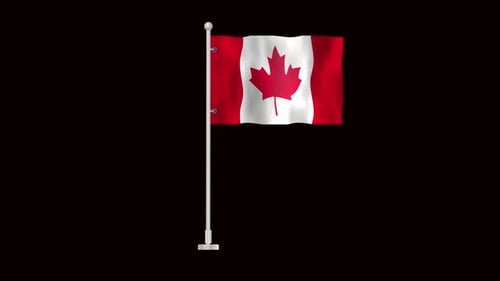 Flagge Kanadas weht