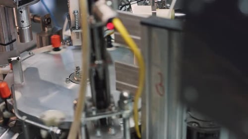 Production of Small Parts Adapters Caps Tips Washer Automatic Factory Line