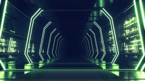 Digitale Sci-Fi-Tunnelschleife