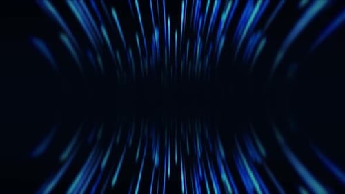Futuristic Blue Light Streaks Speed Tunnel Loop Background