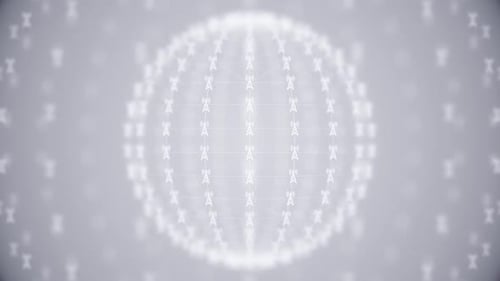Telecom Tower Sphere Animation – Futuristic Wireless Network Connection Background