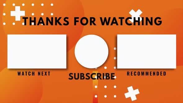 YouTube End Screens Or Outro Animation With Color Gradient And Motion ...