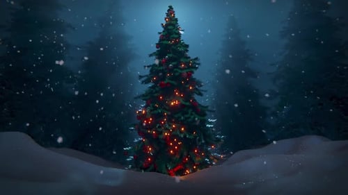 Christmas Tree In Forest 02