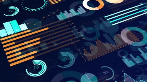 Business Economy Growing Chart Graph with World Map in 3d