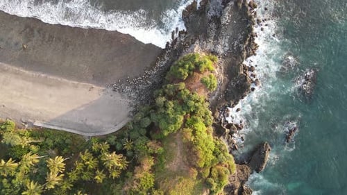 Aerial Beach Waves