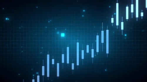 Rising Stock Market Graph Indicating Positive Financial Growth