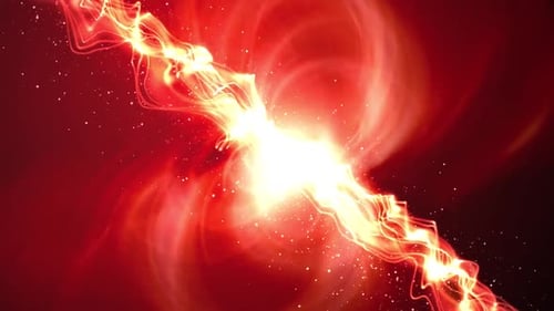 Abstract Energetic Glowing Particle Stream Motion Background