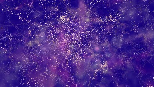 Dynamic Blue Purple Cosmic Particle Background Loop