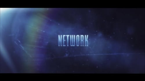 Futuristic Digital Text Reveal with Particle Glow Effect