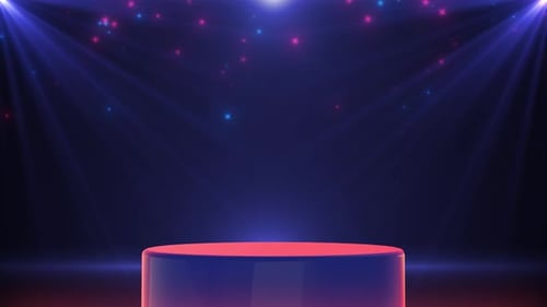Elegant 3D Podium Stage Product Awards Reveal Animation