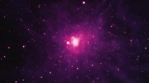 Abstract Purple Sparkling Particle Light Burst Animation