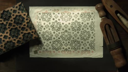 Vintage Printing Block and Textile Design