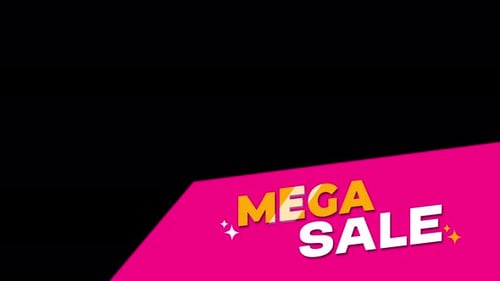 Kinetic Text Reveal for Mega Sale Announcements