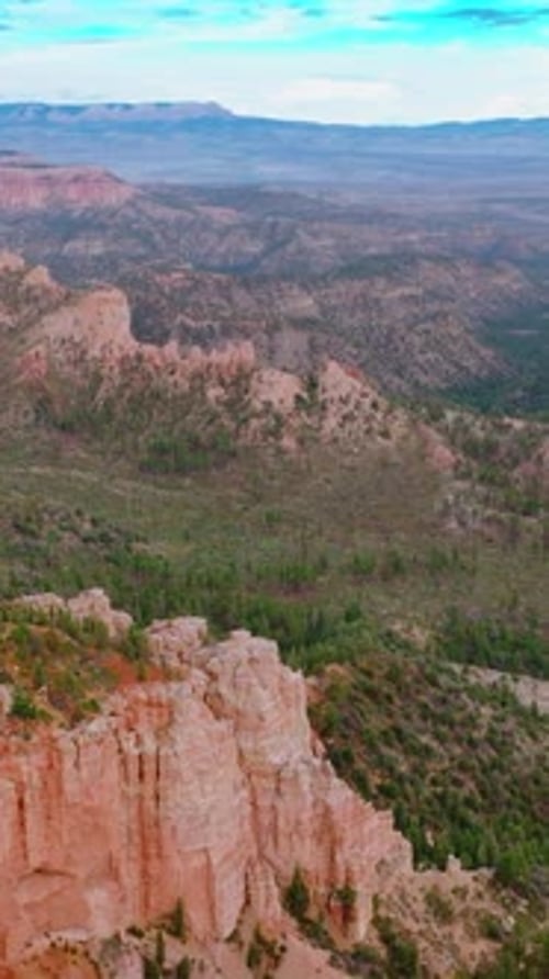 Panning view of the beautiful rocks in Utah, USA.
