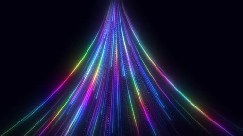 Datenübertragungsgeschwindigkeit Glowing Lines V5