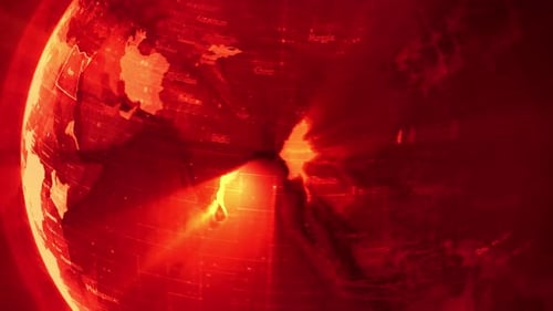 Animated Digital Globe Zooming to Egypt with Glowing Highlight