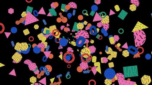 Particules Geometric Memphis Explode Alpha 02