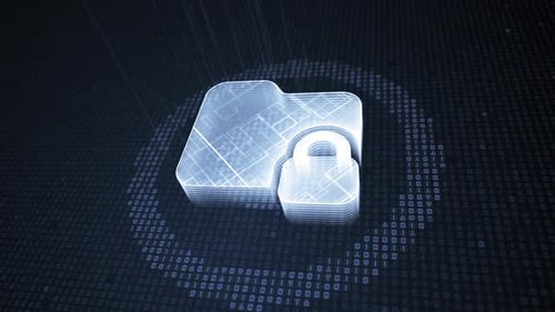 Private Access Data Security Protection Concept-Folder Lock