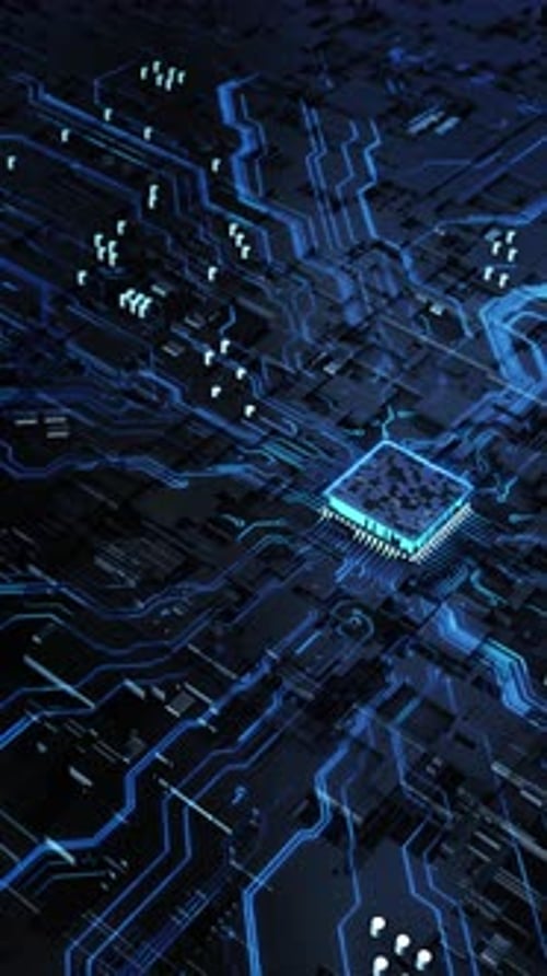 Modern Technology Connection Network Artificial Intelligence Abstract Background circuit board techn