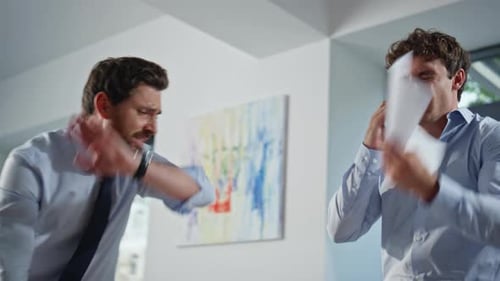 Businessmen Receives Bad News While on the Phone