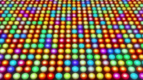 Colorful Flashing Disco Light Grid Background