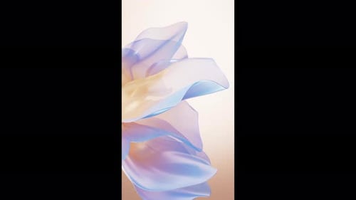 Translucent Organic Waving Shapes Vertical Background