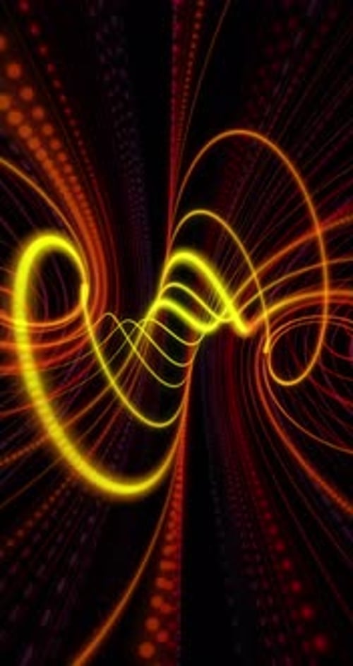 Futuristic Neon Light Tunnel Animation Loop