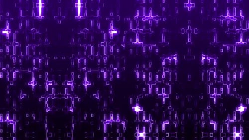 Abstract Technology Purple Background Loop V6