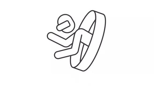 Portal man line animation