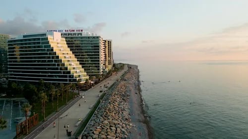 Batumi Beach during the summer