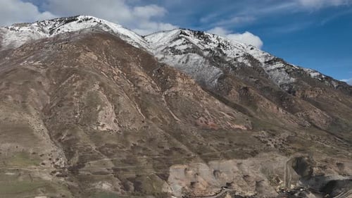 Vue aérienne des montagnes rocheuses de Provo, Utah