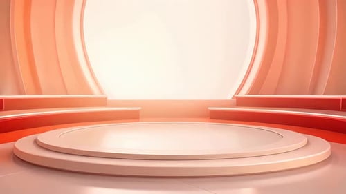 3D Corporate Event Stage Background Loop Animation