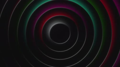 Abstract Pulsating Rings Motion Graphic Background