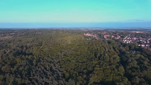 Witham, Essex UK. Drone aerial footage of the Essex countryside.