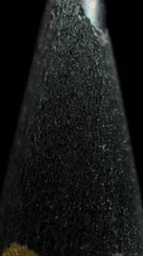 Extreme Close Up of a Sharpened Pencil Lead